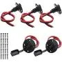 HYDDNice 5PCS 12AWG SAE Plug Solar SAE Socket with SAE Quick Disconnect Universal Mountable Connectorfor Motorcycle Cars Tractor