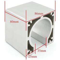 Aluminum 86mm Nema34 Stepper Motor Mounting Bracket Clamp Base support stepping motor mount for CNC Router Engraving Milling Machine (86x86x80mm)
