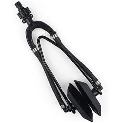 VEITHI Boat Dual Water Feed Motor Flusher, Universal Outboard Motor Flusher with Hose Fittings Flush Kit, Dual Flow Rectangular Cup Muffs, for Flushes Contaminates of Boat Engine