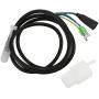 Drfeify E Bike Motor Conversion & Extension Cable 130cm 9 Pin with Waterproof Connector 100% Copper & Plastic for Electric Bike Black