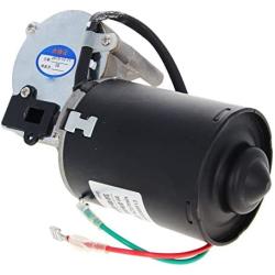 Heyiarbeit GW7085 DC 12V 42RPM Reversible Worm Gear Motor High Torque Speed Reducing Electric Gearbox Motor Left Shaft