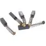 NIOOLIUK 15 Pcs Carbon Brushes with Wire Leads and Brush Springs Attached 19mm x 7 mm x 6 mm for Generic Electric Motor