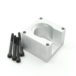 Nema23 Stepper Motor Mount Base 57 Stepping Motor Bracket Clamp Support Holder with 4pcs Installation Screws Aluminium Oxide for CNC Router Machine