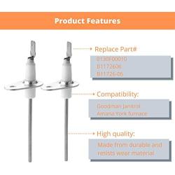 Furnace Flame Sensor Replacement for Goodman 0130F00010 B1172606 B11726-06 - Flame Sensor Igniter Sensing Rod for Goodman Amana Furnace, 2 Pack