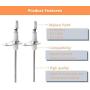 Furnace Flame Sensor Replacement for Goodman 0130F00010 B1172606 B11726-06 - Flame Sensor Igniter Sensing Rod for Goodman Amana Furnace, 2 Pack