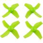 Upgraded Spare Parts Motors Propellers Props with Frame for JJRC H36 Tiny Whoop Eachine E010 Blade Inductrix Micro Drone Parts (Black-Green)