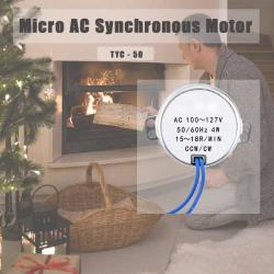 1 Piece 4 Sizes AC 100V-127V 4W 50/60Hz Synchronous Motor (15-18RPM)