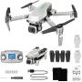 QAQQVQ Upgraded Drone with Camera 4K, Drone with Electronically Camera, Equipped with Brushless Motor, Optical Flow Hovering, 360° Flip, Electronic Image Stabilization
