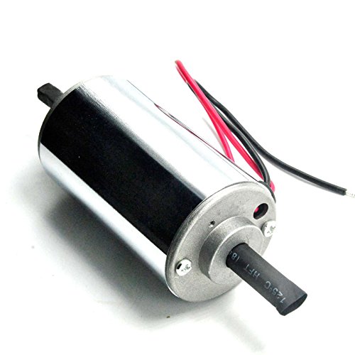 Chrome CNC Gear Motor 300W 12000RPM Air Cool Brush Spindle Motor DC 12V-48V