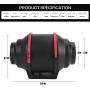 WOOW DEPOT 4 Inch 200 CFM Quiet Round Exhaust Inline Duct Fan for Hydroponics Bathrooms Ventilation,No Speed Controller