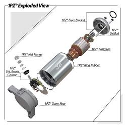 1PZ MS3-Y05 Starter Motor Replacement for Yamaha YFM350 Warrior Moto Big Bear YFM 350 Raptor 350 1987-2013 1YW-81800-50 1UV-81800-50 1UY-81800-51 1UY-81890-00 128000-3760