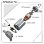 1PZ MS3-Y05 Starter Motor Replacement for Yamaha YFM350 Warrior Moto Big Bear YFM 350 Raptor 350 1987-2013 1YW-81800-50 1UV-81800-50 1UY-81800-51 1UY-81890-00 128000-3760