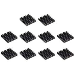uxcell Electronic Radiators Heatsink for MOS GPU IC Chip Black 28 x 28 x 6 mm 10pcs