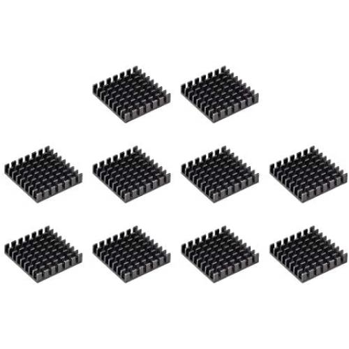 uxcell Electronic Radiators Heatsink for MOS GPU IC Chip Black 28 x 28 x 6 mm 10pcs