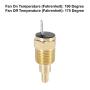 X AUTOHAUX Universal Engine Cooling Fan Temperature Thermo Sensor Switch 3/8
