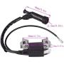 Ignition Coil For Honda GX120 GX160 GX200 Engine Generator Rototiller 4589693 30500-ZE1-073 with Spark Plug Air Filter by TOPEMAI
