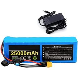48V 25000mAh E-Bike Lithium Ion Battery, for 200W-1000W Motors, Rechargeable Replacement Battery Pack, with Fuse + BMS + Charger
