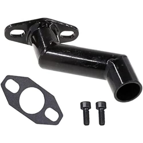 JRL 32mm-40mm Black Offset Intake Manifold and Gasket For 49cc 66cc 80cc Motorized Bike Motorised Bicycle (Black)