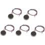 UKD PULABO DC Vibration Motor - 5pcs DC3V/0.1A 1.5V/0.05A 10x2.7mm Coin Mobile Phone Vibration Motor Silver