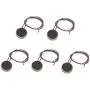 UKD PULABO DC Vibration Motor - 5pcs DC3V/0.1A 1.5V/0.05A 10x2.7mm Coin Mobile Phone Vibration Motor Silver