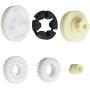 HERCOO Power Window Motors Gear Lift Regulator Repair Kit Replacement Compatible with Mazda 3 5 6 CX-7 CX-9 RX8