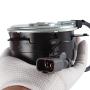 HENYAS Cooling Fan Motor Replacement Radiator/Condenser/A/C, Complate with 2003-2007 Honda Accord, OEM 19030-RCA-A01.