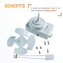 Canamax Premium W10124096 Refrigerator Condenser Fan Motor Kit - Compatible with Whirlpool Refrigerator - Replaces AP4318657, 1378525, W10124096, 2188538, 2188727, 2188728