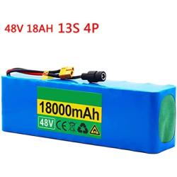 Wnicek 48V 18000mAh Electric Bicycle Battery for 200W-1000W Motor 18Ah 13S 4P Lithium-Ion Battery Pack Fit for E-Bike Scooter Electric Wheelchairs Mopeds with BMS and Charger
