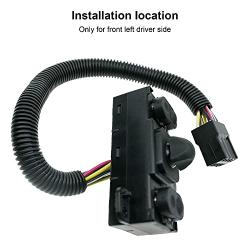 Power Seat Switch Tilt Control Left Driver Seat Replacement Fits for Ford Lincoln E-150 E-250 E-350 F-150 F-250 1993-2014 SupperDuty, 2001-2004 F-650 F-750 Replace OE Number F65Z-14A701-AA