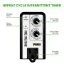 iPower Short Period Repeat Intermittent 3 Cycle Mode Interval Timer for Day, Night, 24 Hour, Black