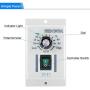 DC Motor Speed Controller AC 110V Input DC 24V-90V Output Motor Speed Controller Switch Electric Speed Regulator for Permanent Magnet DC Motor 400W DC-51