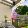 U/D Solar Energy Operated Wind Spinner Motor for Hanging Garden Wind Spinners and Wind Chimes, Disco Ball Motor Load Capacity of 4 Pounds