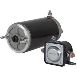 Rareelectrical NEW SNOW PLOW MOTOR ANGLE PUMP AND SOLENOID COMPATIBLE WITH MEYER MO551046A MM48826 SM48826 4882640 MM551046 MO551046AS 15054 M15054 MGL4005 MGL4105 MKW4007 46-2001 46-2415 46-4160