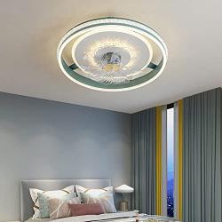 ATELANGE Crystal Dimmable Household Fan Ceiling Light 3 Colors 3 Speeds Household Ceiling Fan With Lights With Remote Control Timing Function Low Profile Fan Ceiling Light Pure Copper Motor For Bedroo