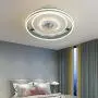 ATELANGE Crystal Dimmable Household Fan Ceiling Light 3 Colors 3 Speeds Household Ceiling Fan With Lights With Remote Control Timing Function Low Profile Fan Ceiling Light Pure Copper Motor For Bedroo