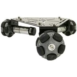 2021 SZDoit Premium Omni Wheel Metal Robot Car Chassis for Arduino / Raspberry pi, ROS Robot Platform with 3 DC High Torque Encoder Motor and 58mm Omnidirectional Wheel, DIY RC Toy Kit