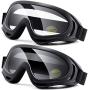 LOEO Motorcycle Goggles 2 Pack-ATV Dustproof Dirt Bike Goggles for Ski Racing Riding, Off Road Waterproof Motocross Goggles