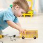 Screw Driver Boards Montessori Toy: 1 Set of Wooden Fire Truck Toys STEM Driver Spanner Kits Basic Skill Educational Learning Sensory Toy for Kid