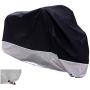 XYZCTEM All Season Black Waterproof Sun Motorcycle Cover,Fits up to 96