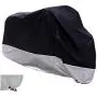 XYZCTEM All Season Black Waterproof Sun Motorcycle Cover,Fits up to 96