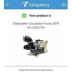 Dishwasher Circulation Pump OEM W11032770