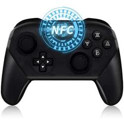 SINGLAND Wireless Controller for Nintendo Switch with NFC Function,Switch Gamepad with Vibration Motor Gyro 6-axis Sensing Turbo Function Remote Joystick for Nintendo Switch and PC (Black)
