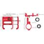 DS. DISTINCTIVE STYLE Aluminum Universal Bike Phone Mount for 31.8 mm Handlebar 360 Degree Rotatable Motorcycle Phone Holder Adjustable Cycling Phone Mount - Red