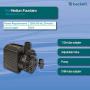 Beckett Corporation 7206610 280 GPH Submersible Water Pump for Indoor/Outdoor Ponds, Gallons Per Hour, Black