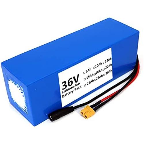 Jieoto 36V 18AH E-Bike Battery Electric Bike Lithium Battery Pack with Charger for Electric Bike Scooter Moped Go-Kart Tricycle Golf Cart 500W 350W 250W 200W Motor