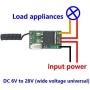 Anntem Wireless Remote Control Switch 433mhz rf Transmitter and Receiver kit dc6v 7v 9v 12v to 24V Universal Battery Power Strip Mini Small Switch mos Circuit Micro Controller Module led Strip Lights