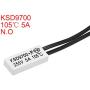 uxcell KSD9700 Thermostat, 105℃ Normally Open Temperature Switch, N.O 5A Thermal Switch Temperature Controller 2pcs