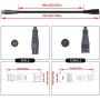 BEISGUANGS JULET Extension Cable 2 Pin/3 Pin/4 Pin/5 Pin/6 Pin/9 Pin Waterproof Plug Male/Female Connector for Electric Bike Conversion Kit,Display/Brake/Throttle/Shift Sensor/Hub Motor/Mid Drive Motor Signal Extension Line