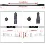 BEISGUANGS JULET Extension Cable 2 Pin/3 Pin/4 Pin/5 Pin/6 Pin/9 Pin Waterproof Plug Male/Female Connector for Electric Bike Conversion Kit,Display/Brake/Throttle/Shift Sensor/Hub Motor/Mid Drive Motor Signal Extension Line