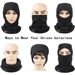 Warm Fleece Balaclava Windproof Ski Mask Cold Weather Face Mask Motorcycle Balaclava Hood Warmer Winter Sports Cap